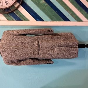 East 5th, wool coat, black and white.